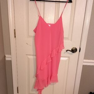 Pink Ruffle Dress